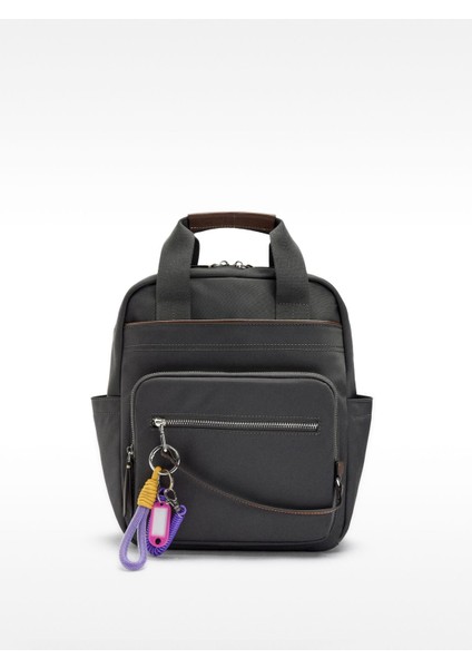 Teknik Kumaş Charm'lı Sırt Çantası fiyatları