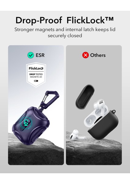 Apple Airpods Pro 3 (3.nesil) Cyber Flicklock Magsafe Şarj Destekli Kilitli Kılıf fırsatları