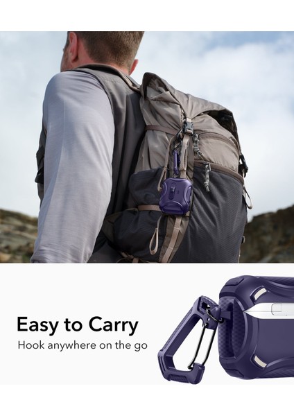 Apple Airpods Pro 3 (3.nesil) Cyber Flicklock Magsafe Şarj Destekli Kilitli Kılıf