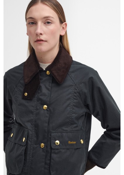 Cropped Beadnell Yağlı Ceket SG51 Sage-Ancient indirimleri