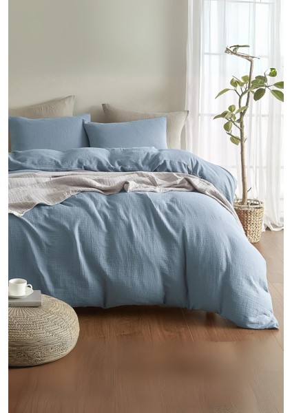 %100 Pamuk Müslin Nevresim Takımı Lastikli Çarşaflı Yastık Kılıflı Tek Kişilik fiyatları