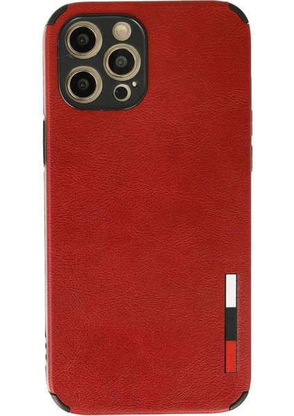 iPhone 12 Pro Kılıf Loop Deri Silikon - KIRMIZI-(5796) - ER001Y-53ZYO7