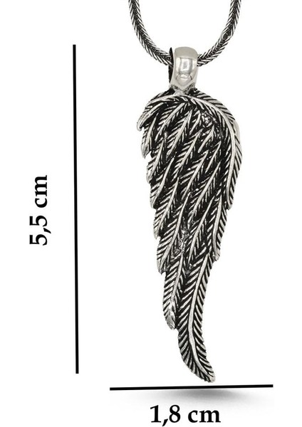 925 Ayar Gümüş Melek Kanatlı Kolye fiyatları