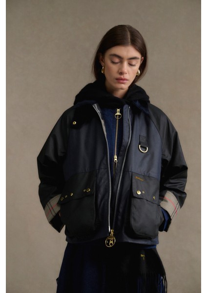 Kearton Yağlı Ceket NY71 Royal Navy/black/dress Tartan