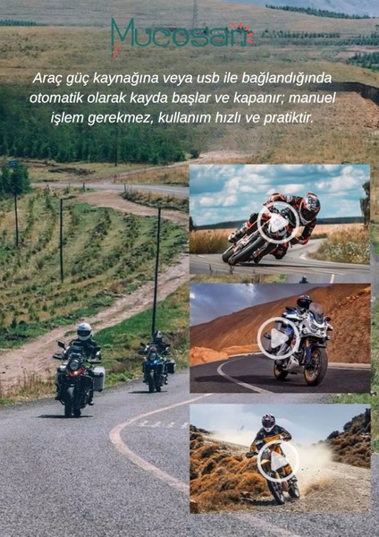 Kör Noktalı – 6.25'' Kör Nokta Uyarılı Lastik Basınç Sensörlü 2k Full Hd Motosiklet Çift Kayıt ve Navigasyon Sistemi modelleri