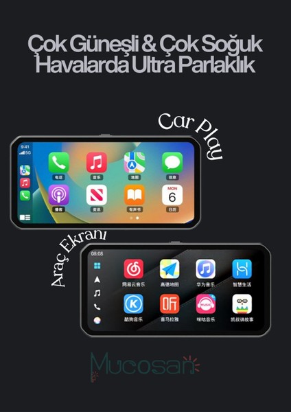 Kör Noktalı – 6.25'' Kör Nokta Uyarılı Lastik Basınç Sensörlü 2k Full Hd Motosiklet Çift Kayıt ve Navigasyon Sistemi