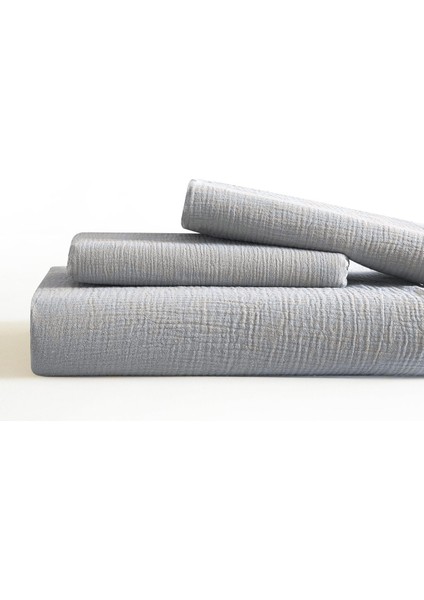 %100 Pamuk Müslin Nevresim Takımı Lastikli Çarşaflı Yastık Kılıflı Tek Kişilik fırsatları