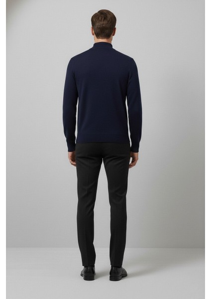 Erkek Slim Kesim Yumuşak Dokulu Tüylenmeyen Yarım Balıkçı Yaka Triko Kazak fırsatları