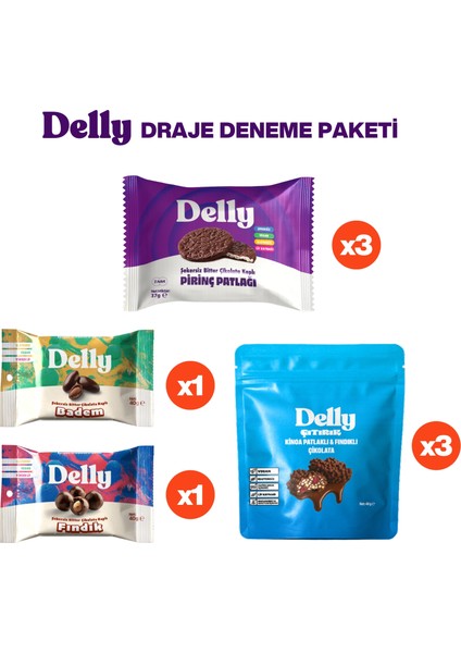 8 Adet Draje & Çikolata Deneme Paketi
