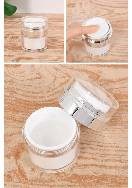 ® Hava Pompalı Doldurulabilir Vakumlu Krem,fondoten Sıvı Kozmetik Ürün Şişesi