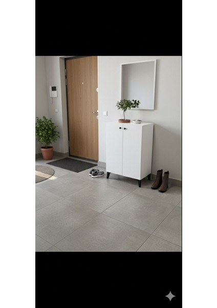 2 Kapaklı Ayakkabılık Raflı Çok Amaçlı Dolap Elbise Veya Mutfak Dolabı Banyo Dolabı