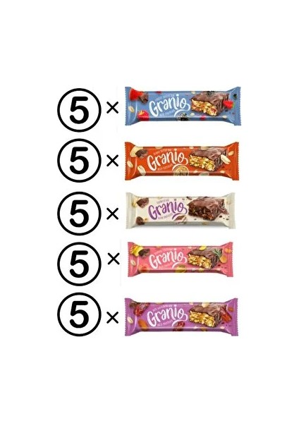 Tahıl Bar Deneme Paketi 40 gr * 25 Adet