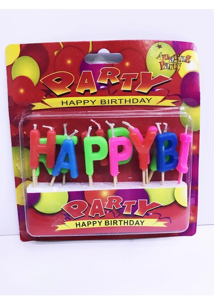 Buğz Renkli Happy Birthday Mum