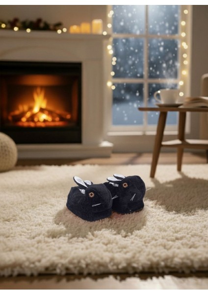 Yetişkin Peluş Tavşan Panduf – Ultra Yumuşak, Sıcak Tutucu, 36-38 / 38-40 Numara