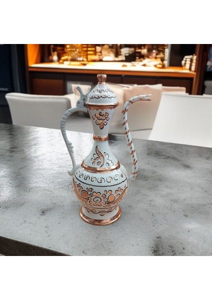 Bakır Ibrik El Işlemeli Bakır Süs Ibrik 22 cm Osmanlı Ibrik Lengerli Ibrik Hürrem Ibrik El Yapımı modelleri