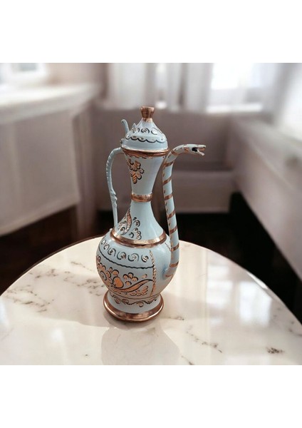 Bakır Ibrik El Işlemeli Bakır Süs Ibrik 22 cm Osmanlı Ibrik Lengerli Ibrik Hürrem Ibrik El Yapımı fırsatları