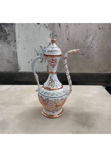 Bakır Ibrik El Işlemeli Bakır Süs Ibrik 22 cm Osmanlı Ibrik Lengerli Ibrik Hürrem Ibrik El Yapımı indirimleri