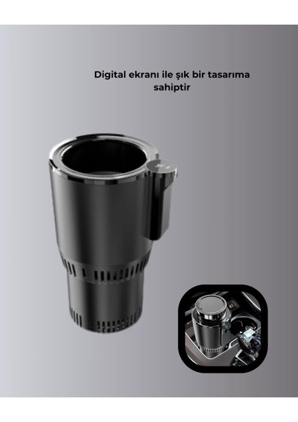 Buğz Araç Içi Isıtıcı Soğutucu Bardaklık 60°c Isıtma -4°c Soğutma fiyatları