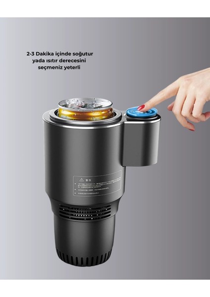 Buğz Araç Içi Isıtıcı Soğutucu Bardaklık 60°c Isıtma -4°c Soğutma indirimleri