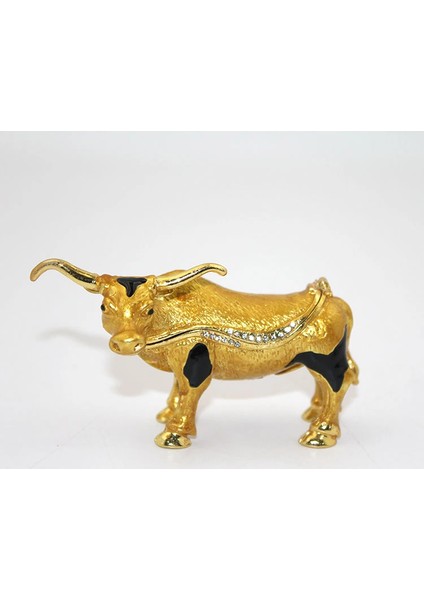 Buğz Swarovski Taşlı Tekli Boğa Model 1