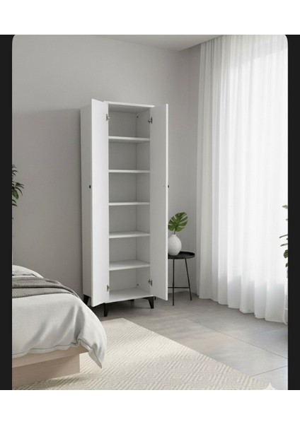 2 Kapaklı Banyo Dolabı Raflı Çok Amaçlı Dolap Elbise Veya Mutfak Dolabı Veya Ayakkabılık fiyatları