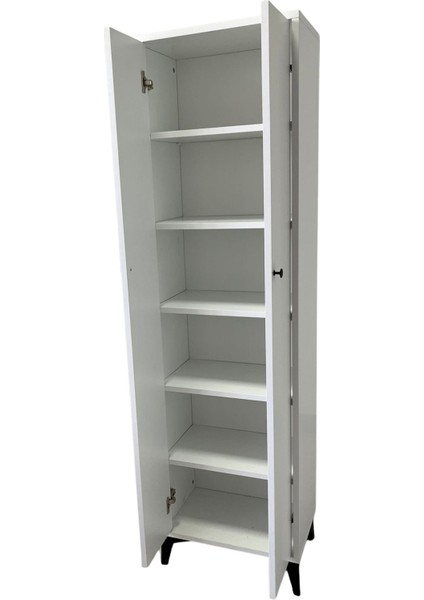 2 Kapaklı Banyo Dolabı Raflı Çok Amaçlı Dolap Elbise Veya Mutfak Dolabı Veya Ayakkabılık fırsatları