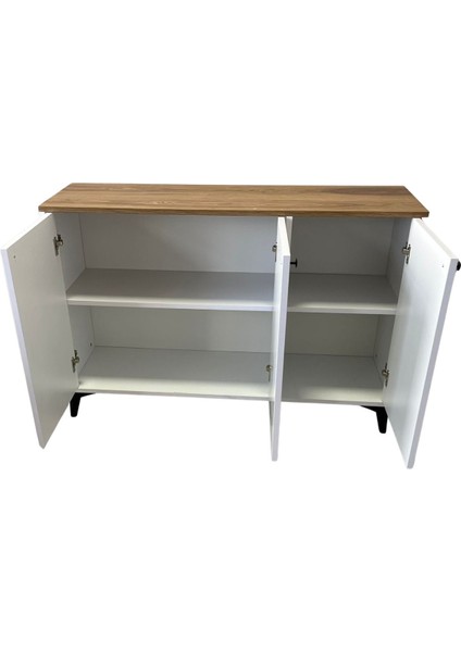 3 Kapaklı Kahve Köşesi Dolabı Raflı Çok Amaçlı Dolap fiyatları