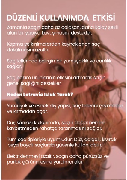 Islak Saç Açıcı Tarak Mor & Lila modelleri