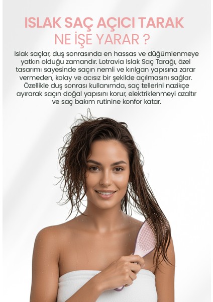 Islak Saç Açıcı Tarak Mor & Lila fiyatları