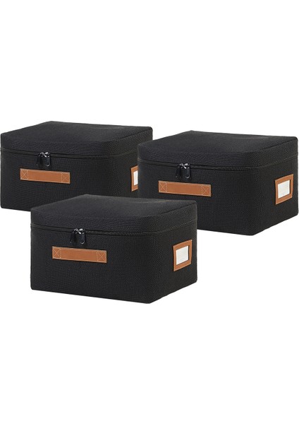 3'lü Siyah Renk Jüt Hurç Set 30 x 22 x 18 cm indirimleri