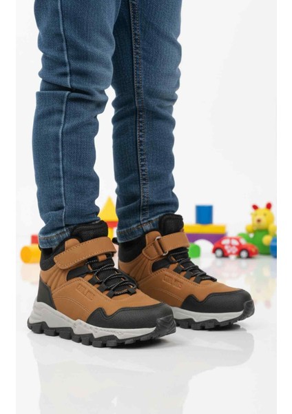 Taba Gri Cırtlı Erkek Çocuk Outdoor Bot