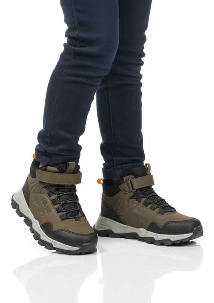 Haki Gri Cırtlı Erkek Çocuk Outdoor Bot