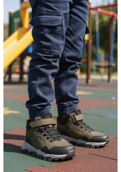 Haki Gri Cırtlı Erkek Çocuk Outdoor Bot modelleri