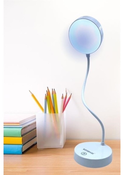 Mytechcat® Yuvarlak Usbli Dokunmatik 3 Kademeli 360 Derece Özel Göz Korumalı LED Lityum Masa Lambası fırsatları