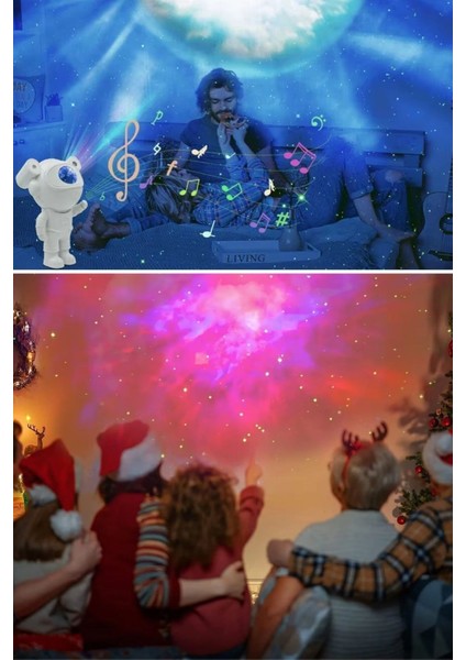 Mytechcat® Stickerlı Kumandalı Astronot Model Gece Lambası modelleri