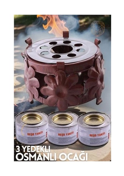 Bfs Osmanlı Ocağı 3 Adet Yedek Reşo Jel Yakıtı 718436