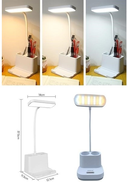 Mytechcat® Kalemlikli Usbli Dokunmatik 3 Kademeli 360 Derece Özel Göz Korumalı LED Lityum Masa Lambası fiyatları