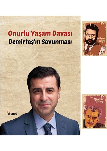 Selahattin Demirtaş'ın Savunması - Onurlu Yaşam Davası -Ahmet Kaya - Yılmaz Güney - Not Defter Seti