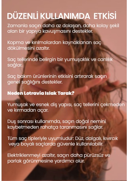 Islak Saç Açıcı Tarak Dolaşık Açıcı Özelliğiyle Tüm Saçlar İçin Lila & Tozpembe modelleri