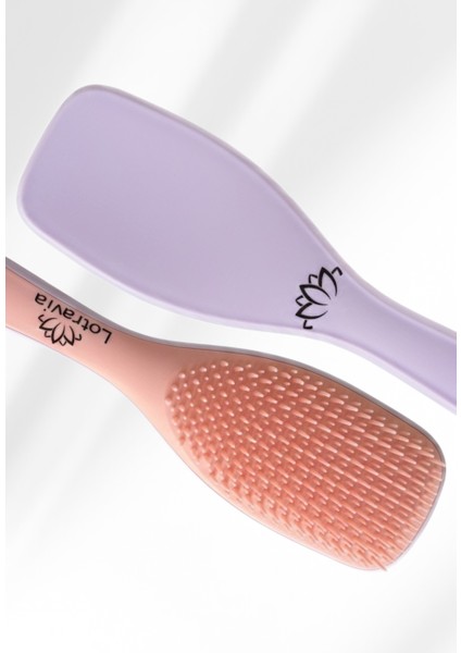 Islak Saç Açıcı Tarak Dolaşık Açıcı Özelliğiyle Tüm Saçlar İçin Lila & Tozpembe indirimleri