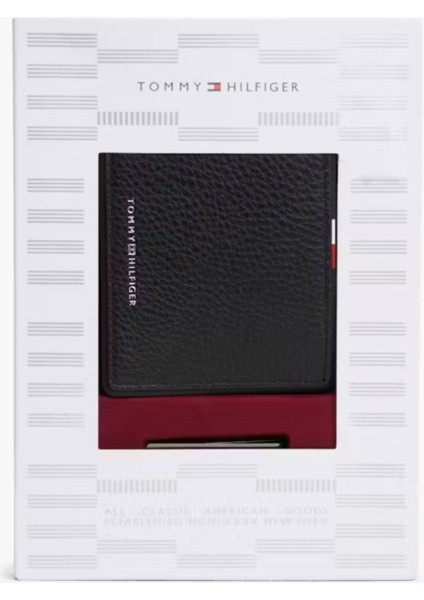 Erkek Marka Logolu Pürüzsüz Yüzeyli Birden Fazla Kart Yuvalı Siyah Kartlık AM0AM13607 fiyatları