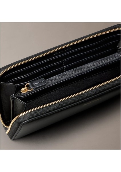 Ck Large Zip Around Siyah Kadın Cüzdan modelleri