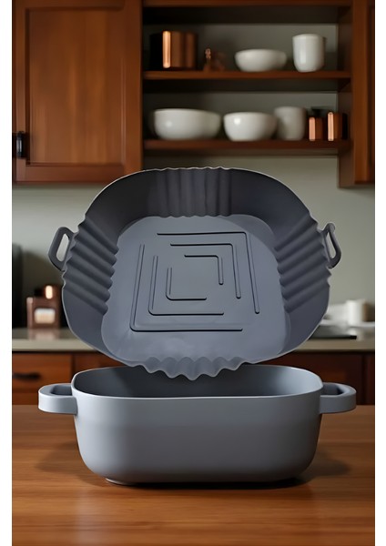Mytechcat® Renkli Isıya Dayanıklı Yıkanılabilir Silikon Fırın Airfryer Pişirme Matı 20 cm