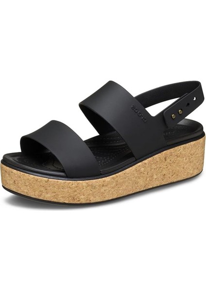 Brooklyn Cork Low Wedge Siyah Kadın Sandalet fiyatları