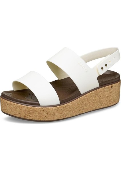 Brooklyn Cork Low Wedge Krem Kadın Sandalet fiyatları
