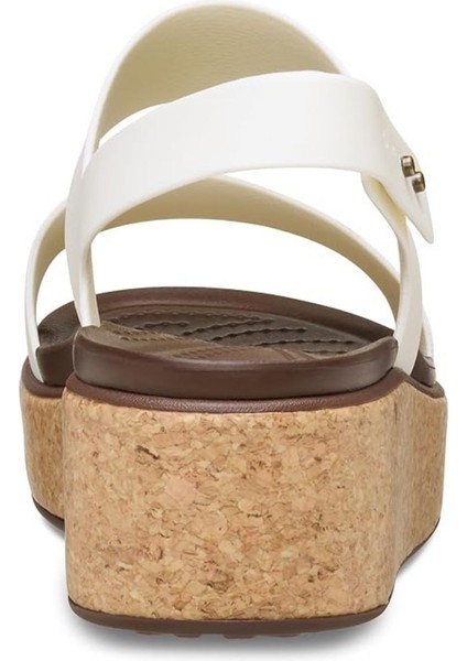 Brooklyn Cork Low Wedge Krem Kadın Sandalet fırsatları