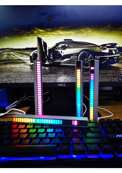 Rgb Sese Duyarlı Taşınabilir Ekolayzer LED Çubuk