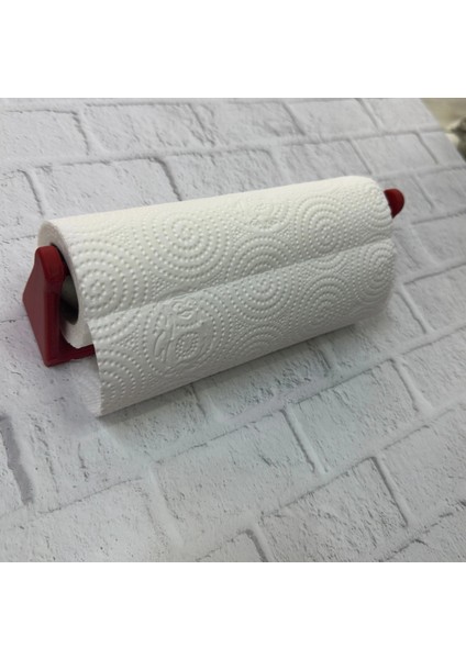 Buğz Dekoratif Kırmızı Kağıt Havlu Tutucu Duvar Askılı Model fiyatları