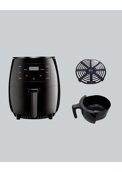 Buğz 2400W Güçlü Airfryer 6l Yapışmaz Hazne Bulaşık Makinesi Uyumlu fiyatları