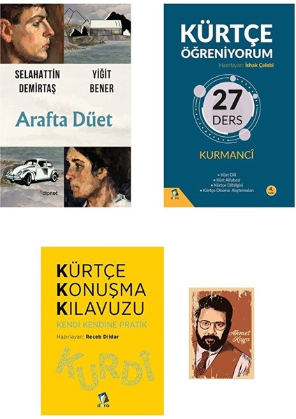 Arafta Düet - Selahattin Demirtaş - Kürtçe Konuşma Kılavuzu - Kürtçe Öğreniyorum - Not Defter Seti